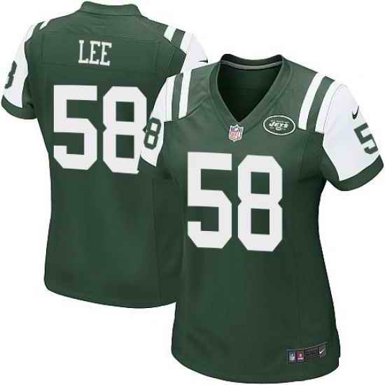Nike Jets #58 Darron Lee Green Team Color Womens Stitched NFL Elite Jersey